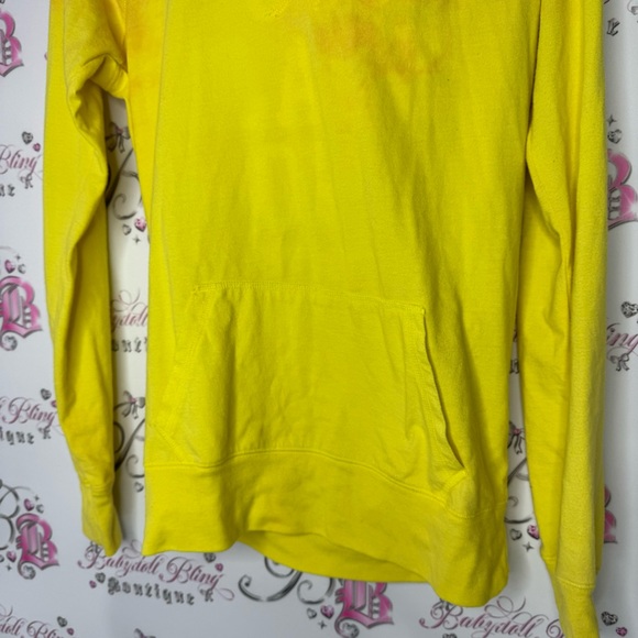 Victoria secret pink sweater pullover your place or mine yellow white pink 2 way - Picture 13 of 15